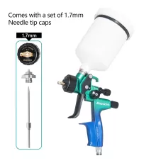 Краскопульт пневматически AdwardsDavis HVLP 5500B, 1.3мм/1.7мм, синий