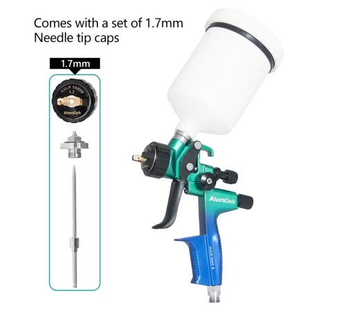 Краскопульт пневматически AdwardsDavis HVLP 5500B, 1.3мм/1.7мм, синий