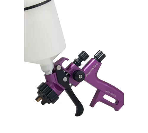 Краскопульт AdwardsDavis 1,3 мм, HVLP 5500B, фиолетовый, с высоким уровнем распыления