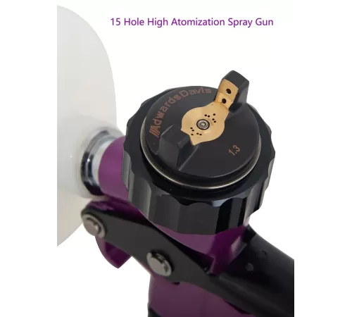 Краскопульт AdwardsDavis 1,3 мм, HVLP 5500B, фиолетовый, с высоким уровнем распыления