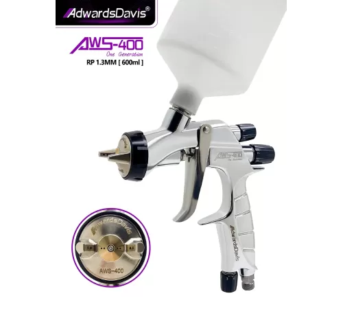 Краскопульт AdwardsDavis AWS-400, 1,3 мм, черный, с высоким уровнем распыления