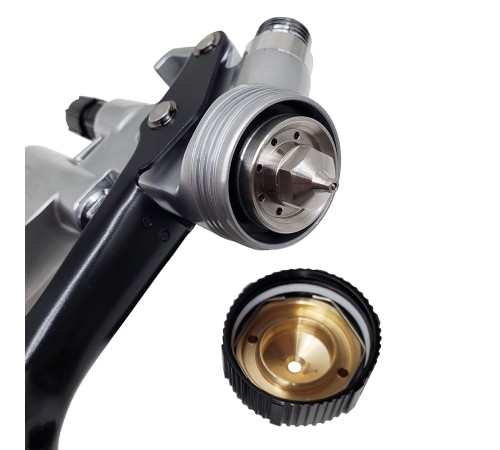 Краскопульт пневматически AdwardsDavis 5200 HVLP, 1.3 мм, серебро