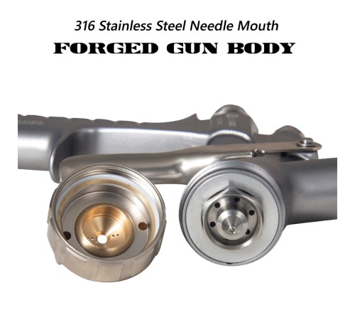 Краскопульт пневматически Berosslin HVLP DM-9000, стандартное сопло 1.3 мм