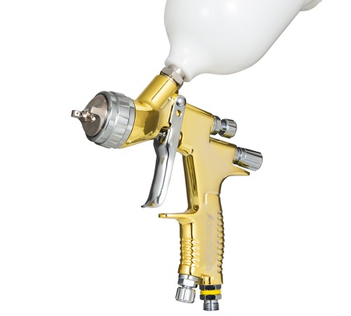 Краскопульт пневматически Berosslin GTI Pro HVLP, 1.8 мм, золотой