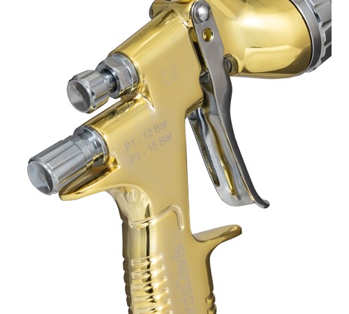 Краскопульт пневматически Berosslin GTI Pro HVLP, 1.8 мм, золотой