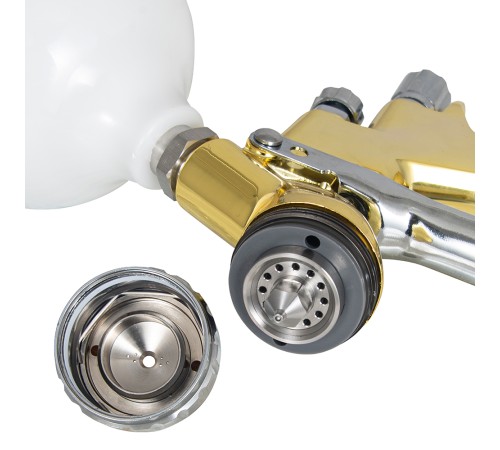 Краскопульт пневматически Berosslin GTI Pro HVLP, 1.8 мм, золотой